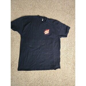 Santa Cruz Skateboards Flame Logo Graphic T-Shirt Black XL Skater Streetwear Tee